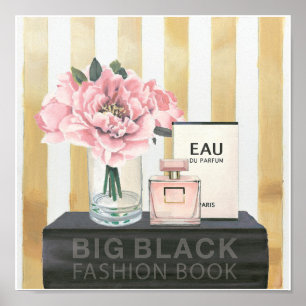 Bok för vildApple   randig stor mode - Poster