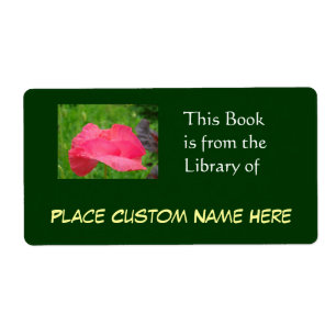Bok från Custom Name Greens bibliotek Fraktsedel