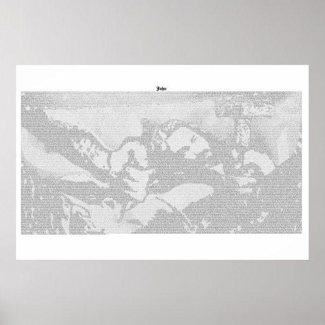 Bok från John (fullständig KJV-text) Poster (Framsidan)