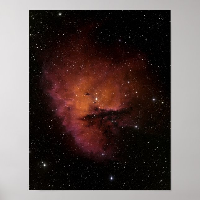 Bok Globules in NGC 281 Poster (Framsidan)
