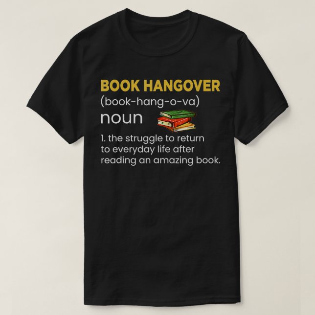Bok Hangover Noun definierar kampen mot retu T Shirt (Design framsida)