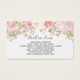 Bok i bojkotten Vattenfärgblommor Visitkort