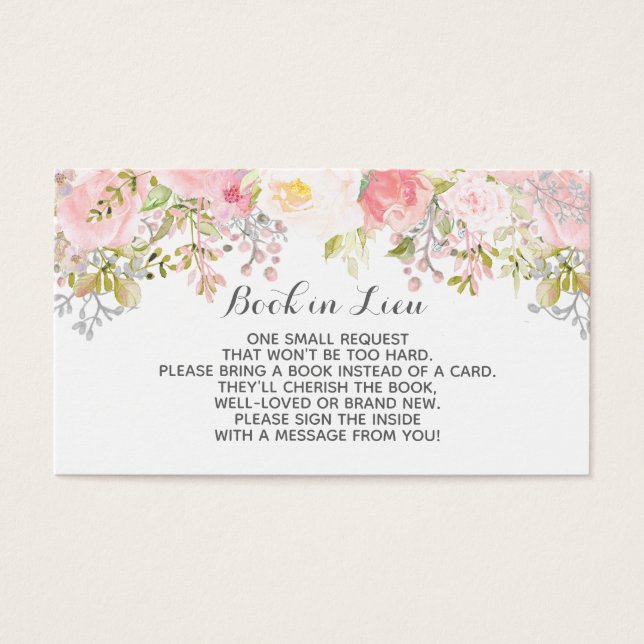 Bok i bojkotten Vattenfärgblommor Visitkort (Framsidan)