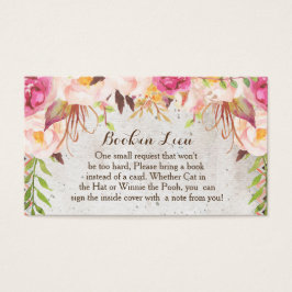 Bok i bojkotten Vattenfärgblommor Visitkort