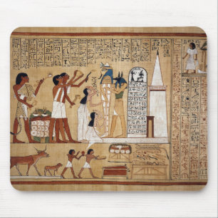 Bok i de döda där Anubis avbildas Musmatta