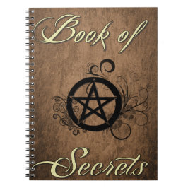 Bok i den bärbara datorn Secrets Anteckningsbok Med Spiral