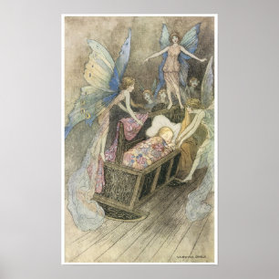 Bok i Fairy Poetry, Warwick Goble Poster