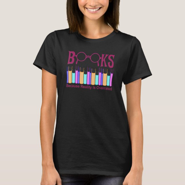 Bok I Kärlek Läsare för Bibliotek Novel Reader T Shirt (Framsida)