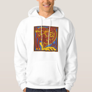 Bok i Kells Celtic Knot Medieval Bird Hoodie