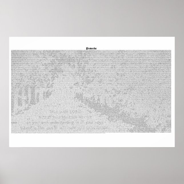Bok i Proverbs (fullständig KJV-text) Poster (Framsidan)