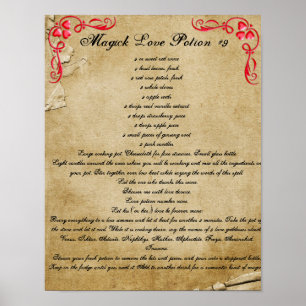 Bok i Shadows MAGICK KÄRLEK POTION #9 Poster