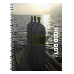 Bok i Skuba Tanks Dive Log Anteckningsbok