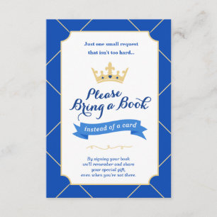 Bok i stället för ett kort Little Prince Baby Sh