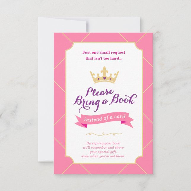 Bok i stället för ett kort | Princess Baby Shower  (Framsida)
