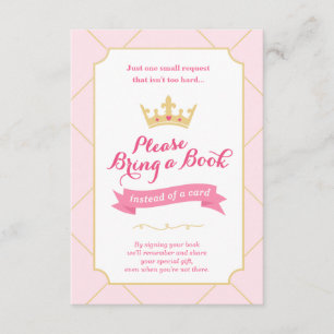 Bok i stället för ett kort Princess Baby Shower