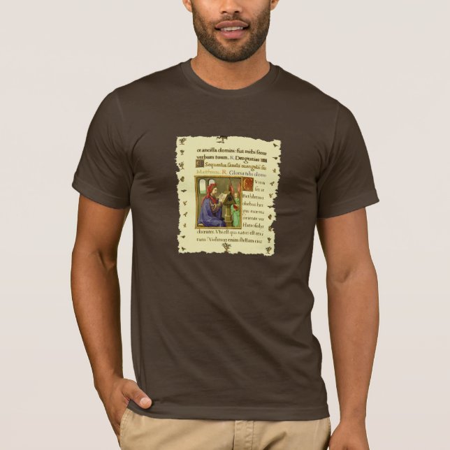 Bok i tidshorisonten Medieval Manuscript Tee (Framsida)