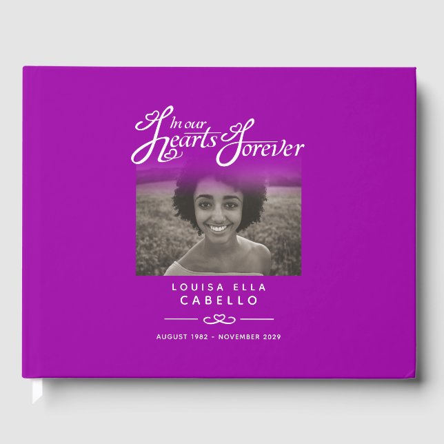 Bok i vår hjärtan-mauve (Framsida)