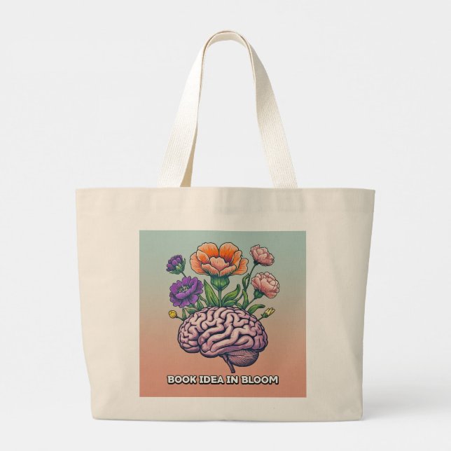 Bok-idé i Bloom Writers Totebag Jumbo Tygkasse (Baksida)