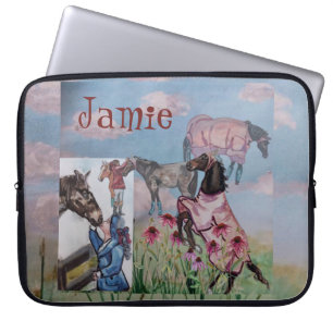 bok illustrationer av Horsey mare Jamie Laptop Fodral