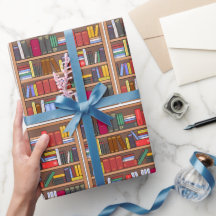 Bok Inpackningspapper, Presentpapper för bibliotek