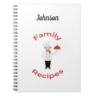 Bok italienska Chef Notes för Anpassade Family Rec Anteckningsbok
