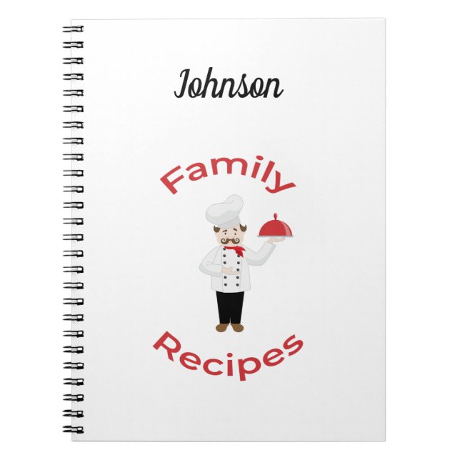 Bok italienska Chef Notes för Anpassade Family Rec Anteckningsbok (Framsidan)