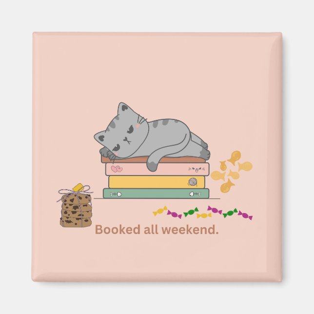 Bok Katt Magnet (Framsidan)