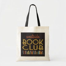 Bok Klubb Art Deco Deep Färg Tote Bag