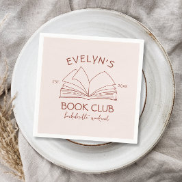 Bok Klubb Bachelorette Bookish Hand plockade Pappersservett