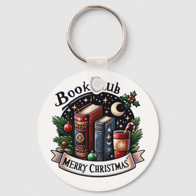 Bok Klubb christmas Nyckelring (Framsida)