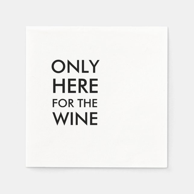 Bok Klubb Cocktail Napkins - endast här för Vin Pappersservett (Framsidan)