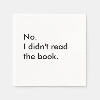 Bok Klubb Cocktail Napkins Pappersservett