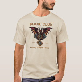Bok Klubb Dragon for Fantasy Älskare Anpassningsba T Shirt