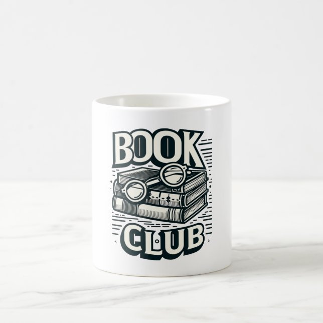 Bok Klubb entusiast - för Kärlek i läsningen Kaffemugg (Center)