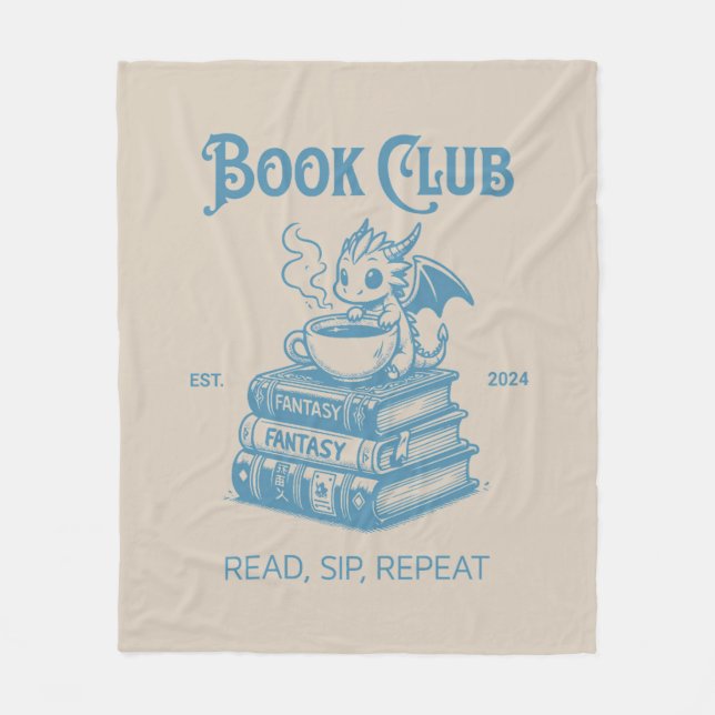 Bok Klubb Fantasy Älskare Fleecefilt (Framsidan)