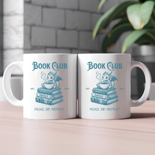 Bok Klubb Fantasy Älskare Kaffemugg