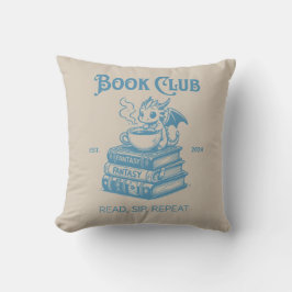 Bok Klubb Fantasy Älskare Kudde