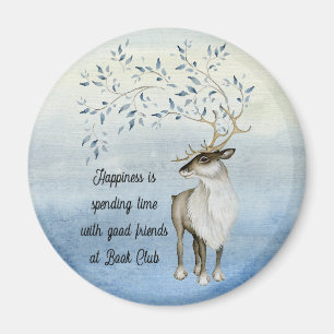 Bok Klubb Happity Vänskap Quote Magnet