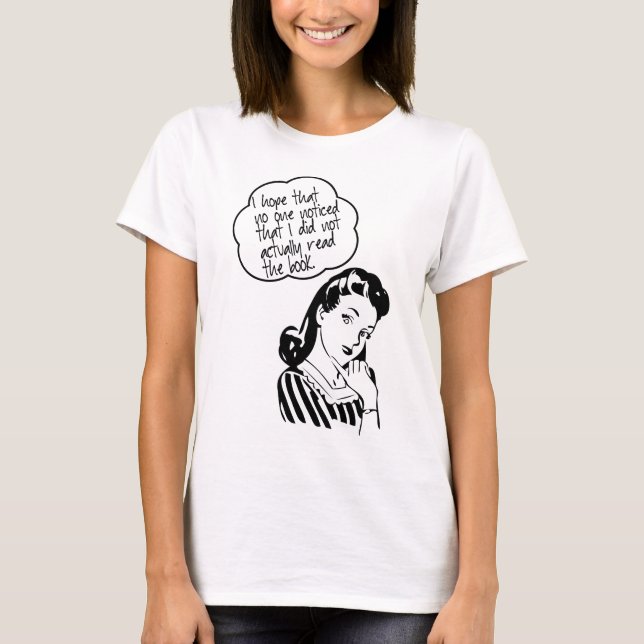 Bok Klubb - hoppas jag - Retro Tee Shirt (Framsida)