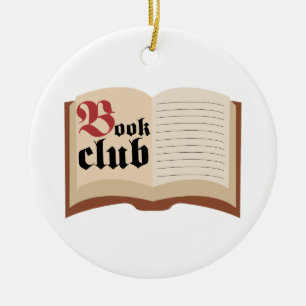 Bok Klubb Julgransprydnad Keramik