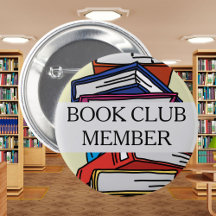 Bok klubb-medlemmens badge-bokläsare älskare bokar