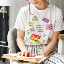 Bok klubb-medlemsläsare bibliotek bok t shirt