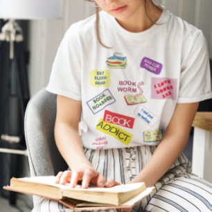 Bok klubb-medlemsläsare bibliotek bok t shirt