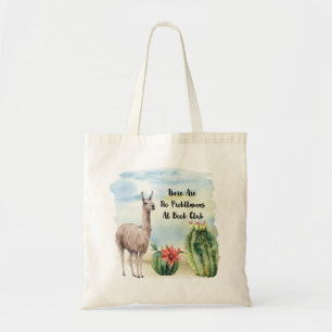 Bok Klubb No Probllamas funny Bok Bag Tygkasse