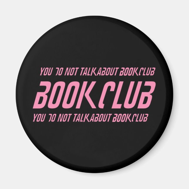 Bok Klubb Regler Magnet (Framsidan)