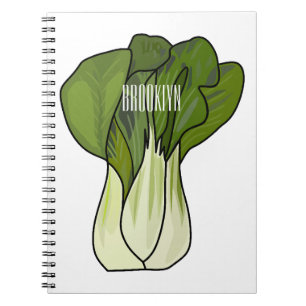 Bok-koy-tecknad illustration anteckningsbok