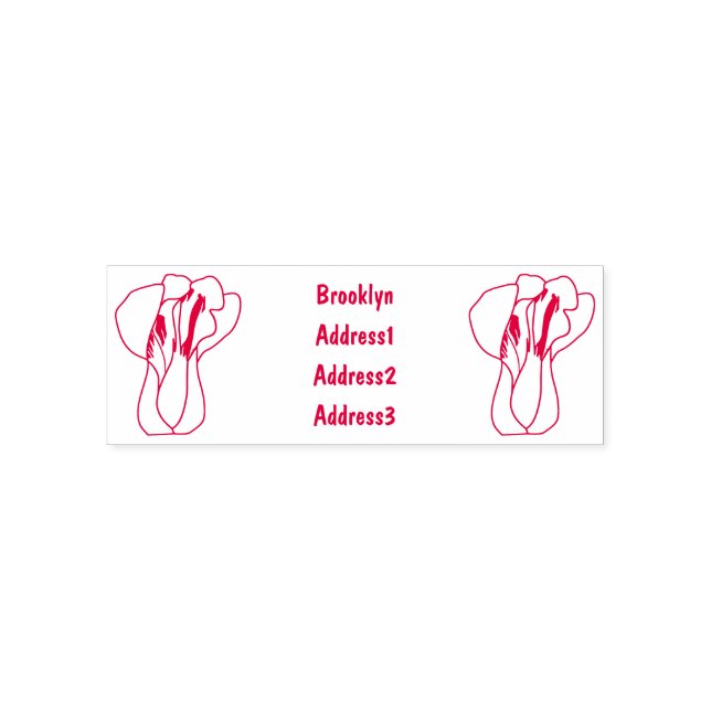 Bok-koy-tecknad illustration självfärgande stämpel (Design)