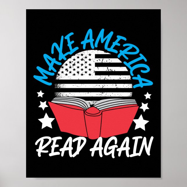 Bok Läsa Amerika igen Poster (Framsidan)