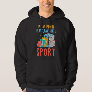 Bok-läsaren är min favoritsport Fläkt Hoodie