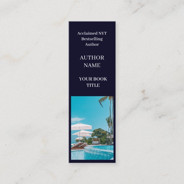 Bok Launch | Författare Mini-kampanjdesign Mini Visitkort (Framsida)